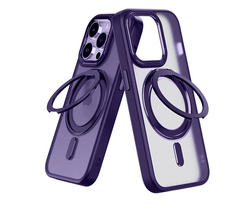 Coque magnétique avec support rotatif